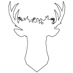 Lederly - Geometric Deer with Floral Crown